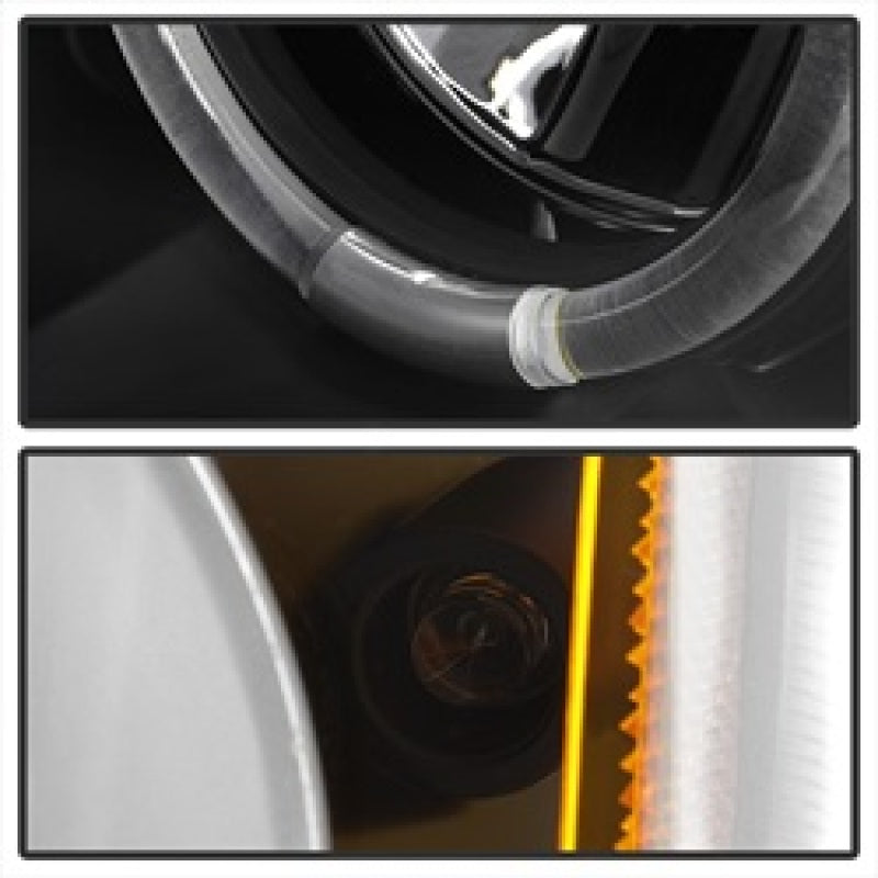 Spyder Chevy Silverado 1500 03-06 Projector LED Halo LED Amber Reflctr Blk PRO-YD-CS03-AM-BK 5009456 5009456 Photo - Unmounted