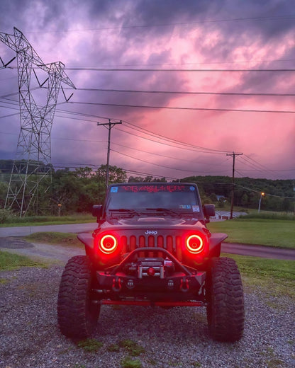 ORACLE Lighting Oracle 7in High Powered LED Headlights - Black Bezel - ColorSHIFT 2.0 5769-333 5769-333 Photo - lifestyle view