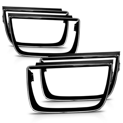 Anzo 2010-2013 Chevrolet Camaro Taillight Bezels - 4pc Gloss Black 351002 Photo - Unmounted