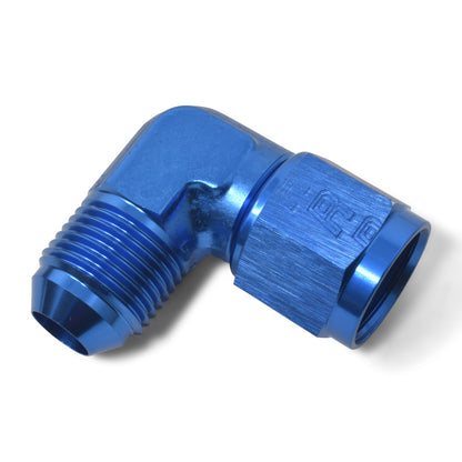 Russell 90° Female AN To Male AN (Blue Finish) 614810 Photo - out of package