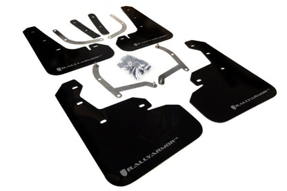 Rally Armor 2017+ Impreza 4D/5D Mud flap Silver logo MF45-UR-BLK/SIL Photo - Primary