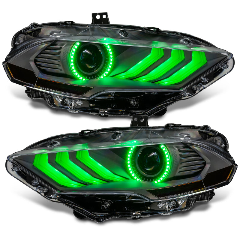 ORACLE Lighting 18-23 Ford Mustang Dynamic ColorSHIFT LED Headlights - Black Series 8204-332 8204-332 Photo - out of package