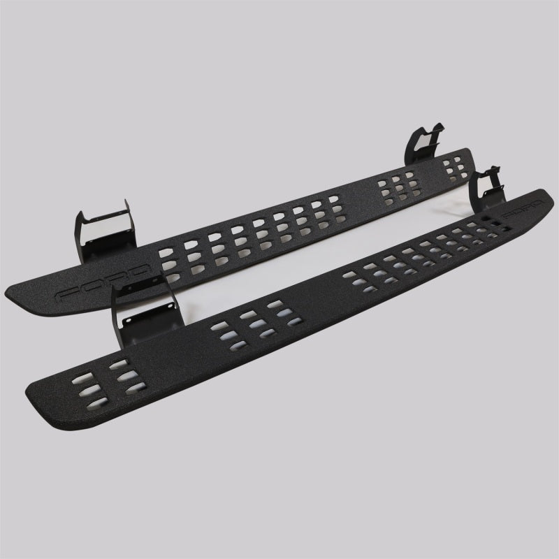 Ford Racing 15-21 Ford F-150 Crew Cab / 17-21 F-Super Duty Crew Cab Rock Slider Steps M-16450-FSORB M-16450-FSORB Photo - Unmounted