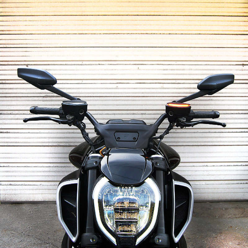 New Rage Cycles 23-24 Ducati Diavel V4 Front Turn Signals DV4-FS DV4-FS Photo - Primary