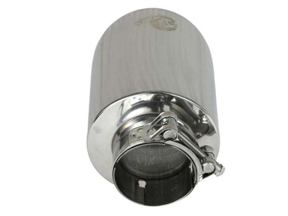 aFe MACH Force-Xp 2-1/2in 304 SS Clamp-On Exhaust Tip 2.5in In / 4.5in Out / 7in.L - Polished 49T25454-P071 49T25454-P071 Photo - Unmounted