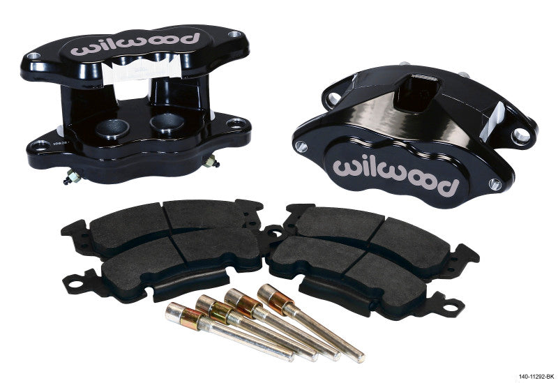 Wilwood D52 Rear Caliper Kit - Black Pwdr, 1.25 / 1.25" Piston, 1.28" Rotor 140-11292-BK Photo - Primary