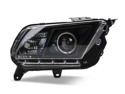 Raxiom 10-12 Ford Mustang w/ Headlights CCFL Halo Projector Headlights- Black Housing (Clear Lens) 101685 101685 Photo - Close Up