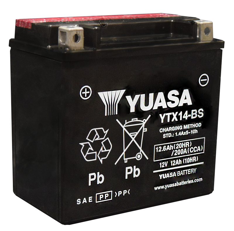 Yuasa Battery Yuasa YTX14-BS Maintenance Free AGM 12 Volt Battery (Bottle Supplied) YUAM3RH4SIND YUAM3RH4SIND User 1