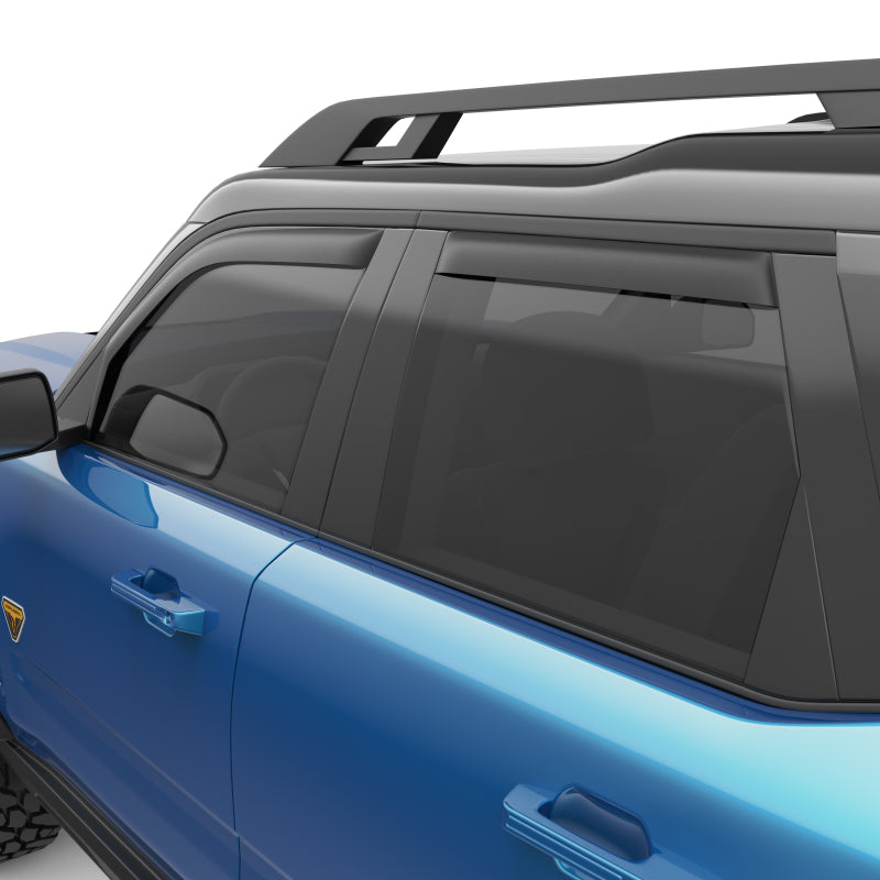 EGR 21-22 Ford Bronco 4 Door In-Channel Window Visors - Matte Black (573565) 573565 573565 Photo - Close Up