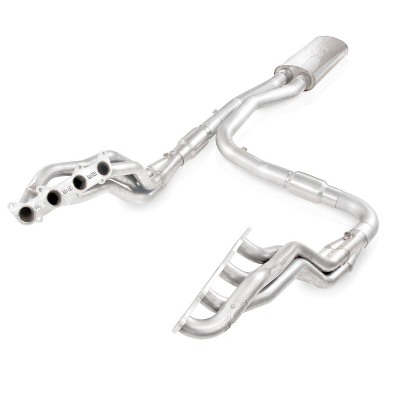 Stainless Works 2011-14 F-150 5.0L 1-3/4in Primaries 3in High-Flow Cats X-Pipe FT11HCATST FT11HCATST Photo - Primary