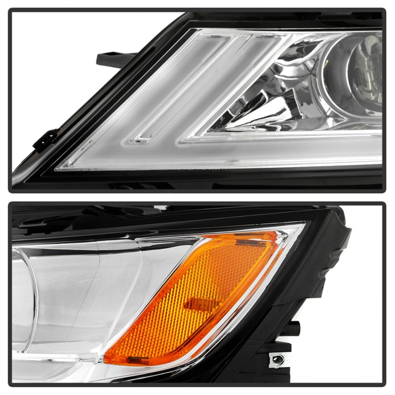 SPYDER xTune 14-18 Chevy Impala (Excl Limited) DRL Halogen Proj Headlights - Chrm (PRO-JH-CIM15-LB-C) 9042898 9042898 Photo - Unmounted