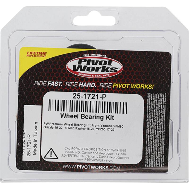 Pivot Works Yamaha Wheel Bearing Kit Premium Bearings 25-1721-P 25-1721-P Photo - Primary