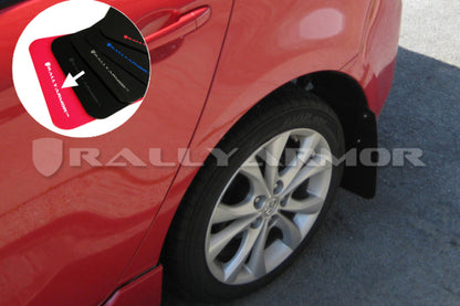 Rally Armor 2010-13 Mazda3/Spd3 RED Mud flap White Logo MF17-UR-RD/WH User 1