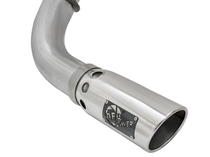 aFe  POWER LARGE BORE HD 4" DPF-Back SS Exhaust System w/Polished Tip 49-46113-P Photo - Unmounted