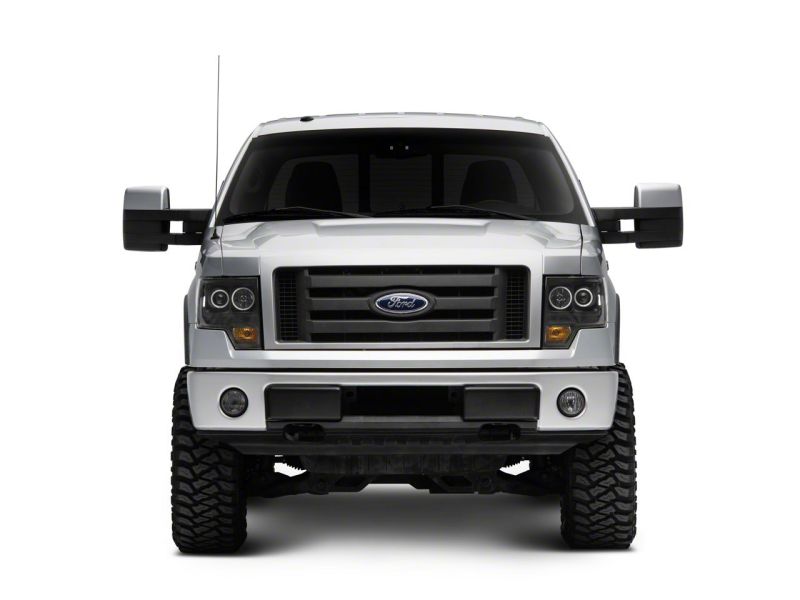 Raxiom 09-14 Ford F-150 Super White LED Halo Projector Headlights- Blk Housing (Clear Lens) T542825 T542825 Photo - Close Up