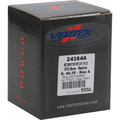 Vertex Pistons Vertex Piston 18-24 Beta RR 2T 250 250cc Cast Replica Piston Kit 24384A 24384A Photo - Primary