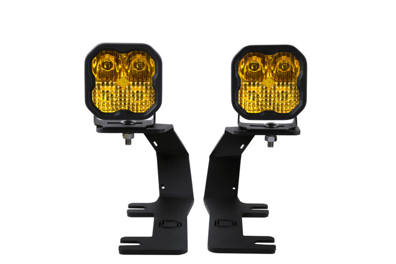 Diode Dynamics 14-19 Silverado/Sierra SS3 LED Ditch Light Kit - Yellow Pro Combo DD6658 DD6658 Photo - Primary