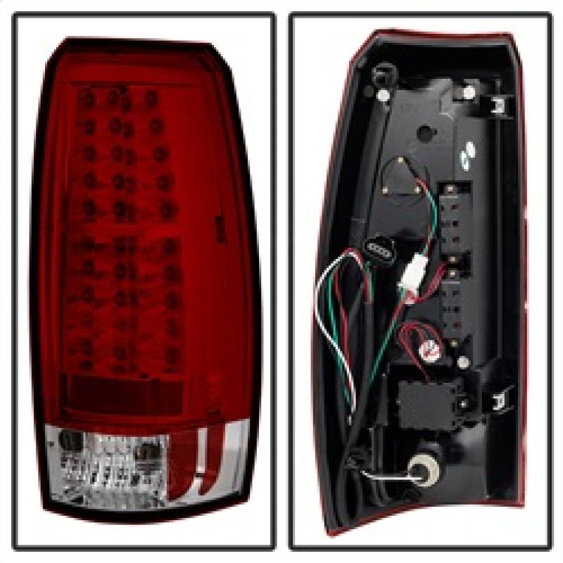 Spyder Chevy Avalanche 07-13 LED Tail Lights Red Clear ALT-YD-CAV07-LED-RC 5032478 5032478 Photo - Unmounted
