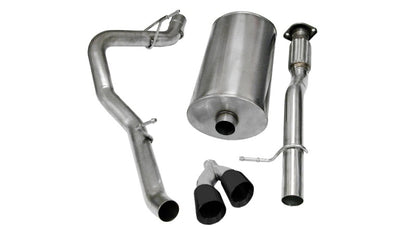 Corsa 09-13 Chevrolet Suburban 1500 5.3L V8 Black Sport Cat-Back Exhaust 14914BLK 14914BLK Photo - Primary