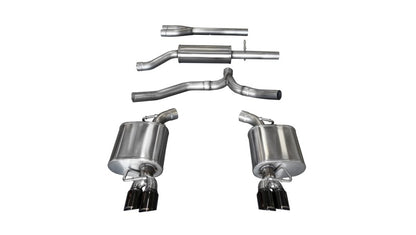 Corsa Performance 11-14 Dodge Charger SXT 2.5in Sport Cat-Back Dual Rear Exit 14474BLK Photo - Primary