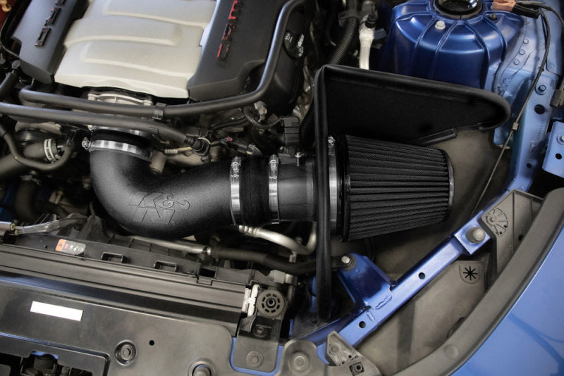 K&N Engineering K&N 16-23 Chevrolet Camaro SS 6.2L V8 F/I Dryflow Performance Air Intake System 30-3092 30-3092 Photo - Mounted