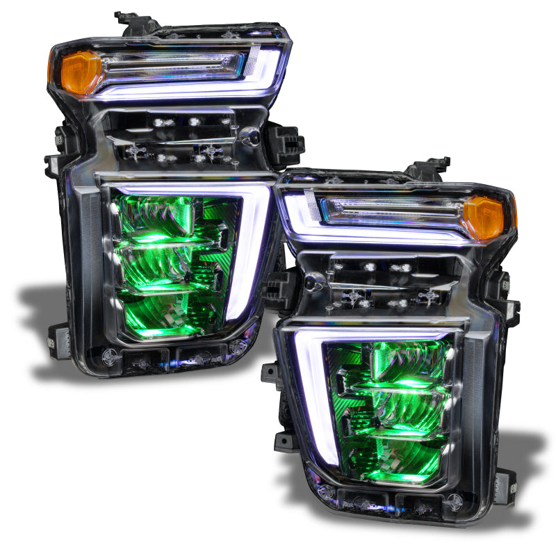 ORACLE Lighting Oracle 20-21 Chevy Silverado HD 2500/3500 RGB Headlight Demon Eye Kit - ColorSHIFT w/o Controller 1453-334 1453-334 Photo - out of package