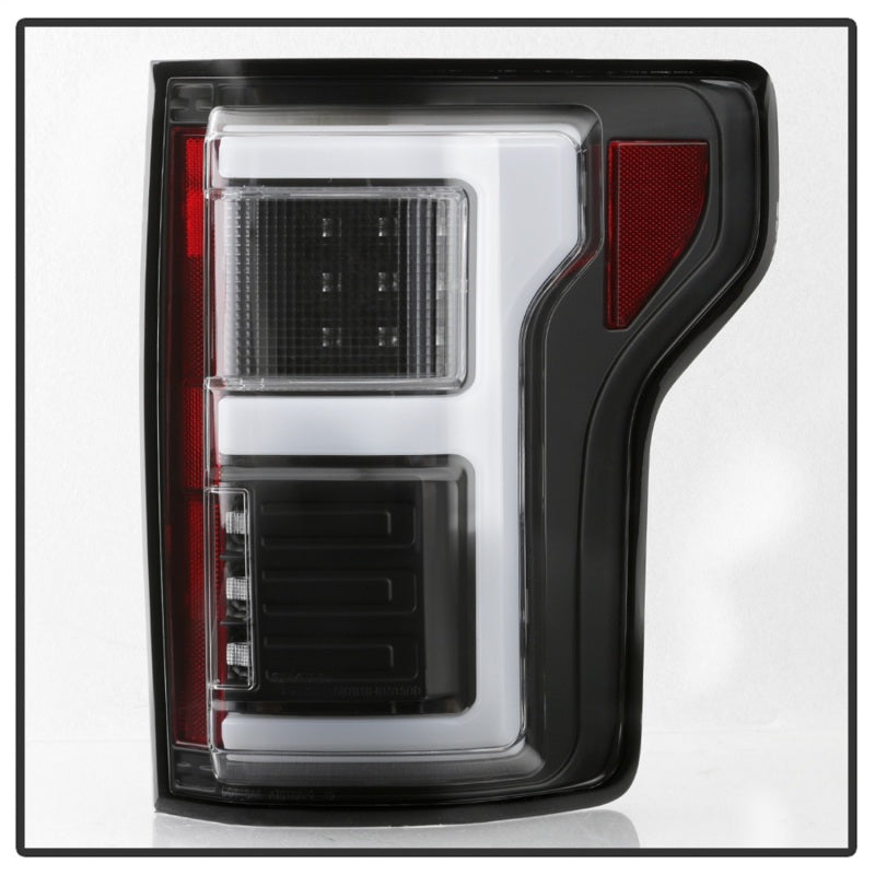 Spyder 15-18 Ford F-150 Light Bar LED Tail Lights (w/Blind Spot) - Black (ALT-YD-FF15015BS-LBLED-BK) 5085313 5085313 Photo - Unmounted
