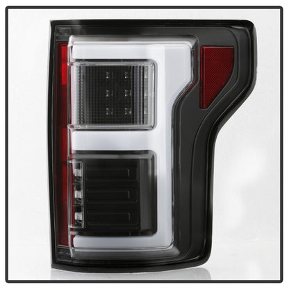 Spyder 15-18 Ford F-150 Light Bar LED Tail Lights (w/Blind Spot) - Black (ALT-YD-FF15015BS-LBLED-BK) 5085313 5085313 Photo - Unmounted