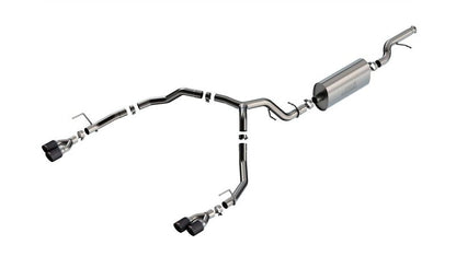Borla 21-22 Chevrolet Tahoe 5.3L V8 2/4WD 4DR 3in/2.75in Touring Cat-Back Exhaust -Carbon Fiber Tips 140856CF 140856CF Photo - Primary