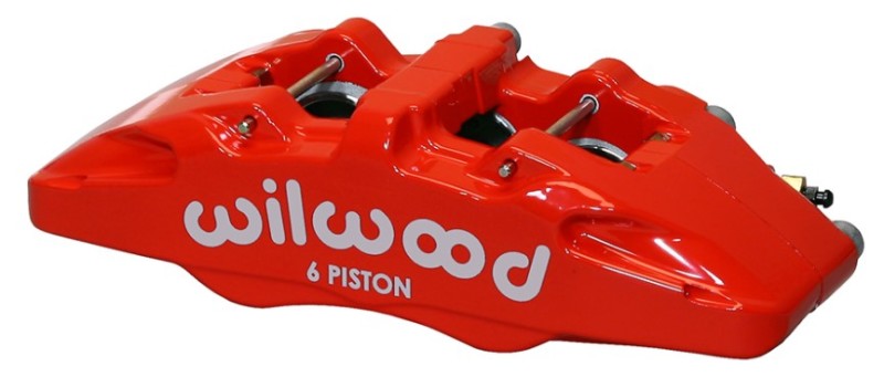Wilwood Caliper-Forged Dynapro 6 5.25in Mount-Red-R/H 1.62/1.38in/1.38in Pistons 1.10in Disc 120-13432-RD 120-13432-RD User 1