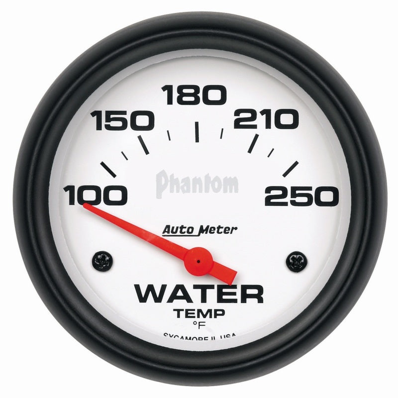 Autometer 2-5/8" Water Temperature, 100-250 °F, Air-Core, Phantom 5837 Photo - Primary