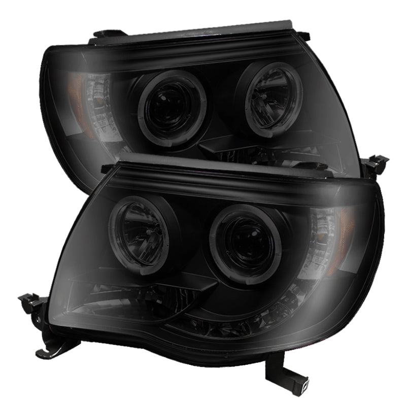 Spyder Toyota Tacoma 05-11 Projector Headlights LED Halo LED Blk Smke PRO-YD-TT05-HL-BSM 5078650 5078650 Photo - Primary