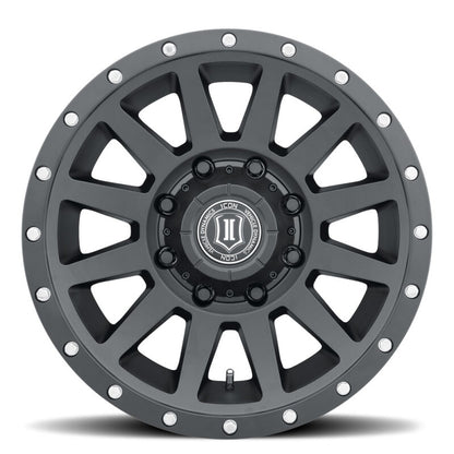 ICON Compression HD 18x9 8x165.1 12mm Offset 5.5in BS - Satin Black Wheel 2018908055SB 2018908055SB Photo - Close Up