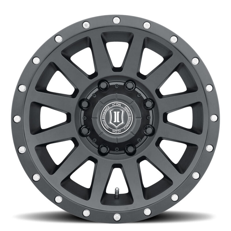 ICON Compression HD 18x9 8x165.1 12mm Offset 5.5in BS - Satin Black Wheel 2018908055SB 2018908055SB Photo - Close Up