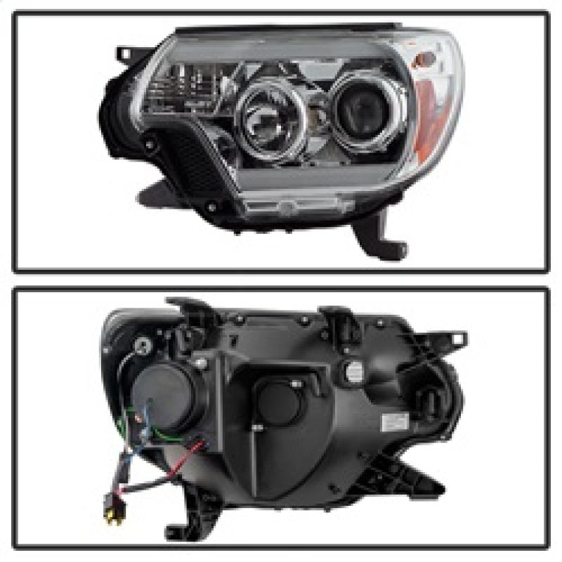 Spyder Toyota Tacoma 12-16 Projector Headlights Light Bar DRL Chrome PRO-YD-TT12-LBDRL-C 5081704 5081704 Photo - Unmounted