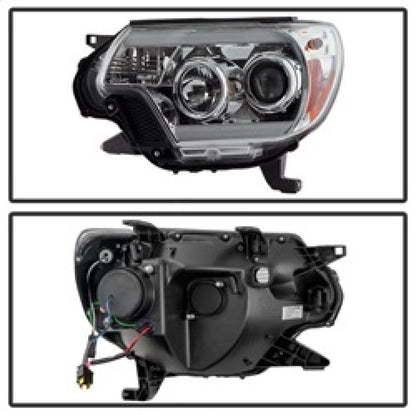 Spyder Toyota Tacoma 12-16 Projector Headlights Light Bar DRL Chrome PRO-YD-TT12-LBDRL-C 5081704 5081704 Photo - Unmounted