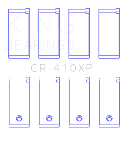 King Engine Bearings Ford Lotus 1.5L/1.6L Ohv (Size STDX) Connecting Rod Bearing Set CR410XPSTDX CR410XPSTDX Photo - Primary