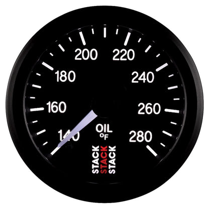 Autometer Stack 52mm 140-280 Deg F 1/8in NPTF Male Pro Stepper Motor Oil Temp Gauge - Black ST3310 ST3310 User 4