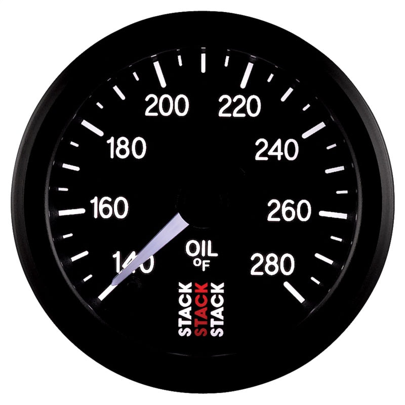 Autometer Stack 52mm 140-280 Deg F 1/8in NPTF Male Pro Stepper Motor Oil Temp Gauge - Black ST3310 ST3310 User 4