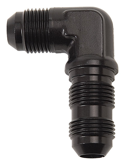Russell -8 AN 90° Flare Bulkhead Adapter (Black Finish) 661263 Photo - Primary