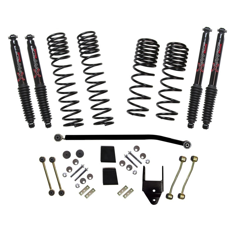 Skyjacker 2020 Jeep JL 4WD Diesel 3.5-4in Dual Rate Long Travel Sus Lift Kit w/ Black Max Shocks JL40BPBLTD JL40BPBLTD Photo - Primary
