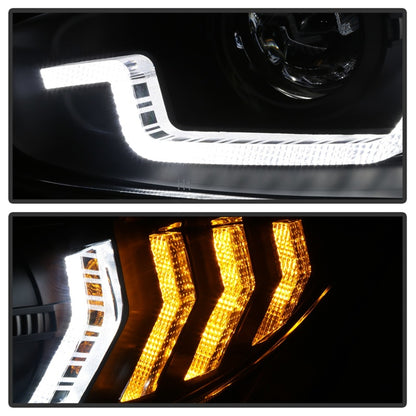 Spyder 16-18 Honda Civic 4Dr w/LED Seq Turn Sig Lights Proj Headlight - Black - PRO-YD-HC16-SEQ-BK 5086099 5086099 Photo - Unmounted