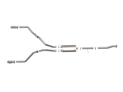 aFe Vulcan Series 3in 304SS Cat-Back w/ Polished Tips 15-20 Ford F-150 V6 2.7L/35L(tt) / V8 5.0L 49-33130-P 49-33130-P Photo - Unmounted