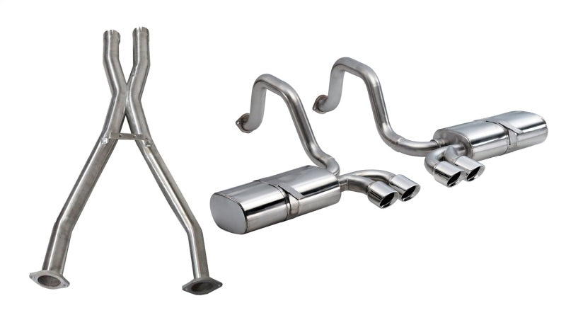 Corsa Performance 2.5" Dual Rear Exit Cat-Back Exhaust System with Twin 3.5" Tips 14111CB Photo - Primary