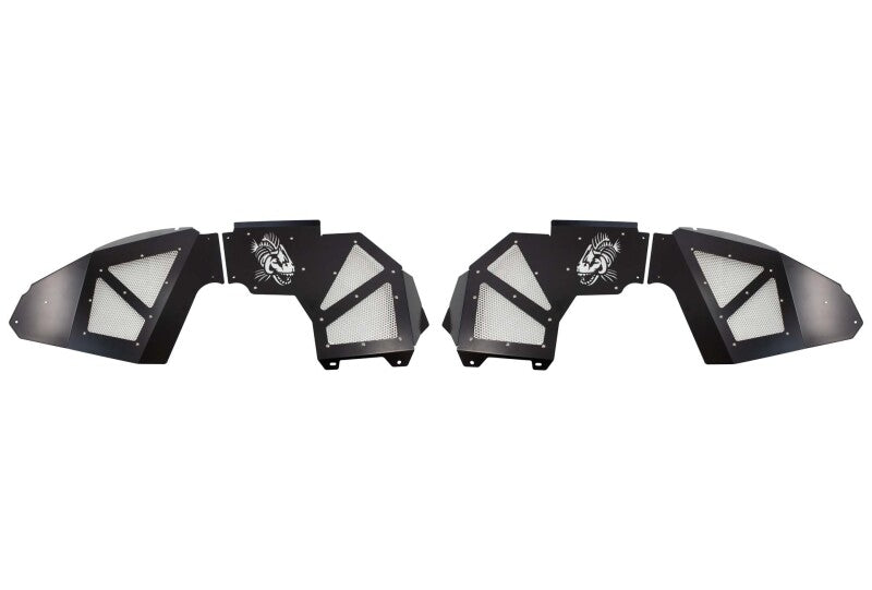 Fishbone Offroad 2018+ Jeep Wrangler JL Front Pair Aluminum - Black Powdercoat Inner Fenders FB33130F FB33130F Photo - Primary