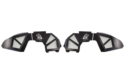 Fishbone Offroad 2018+ Jeep Wrangler JL Front/Rear Set of 4 Aluminum - Blk Powdercoat Inner Fenders FB33130 FB33130 Photo - out of package