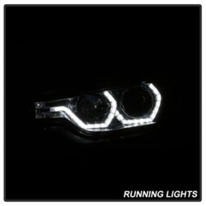Spyder 12-14 BMW F30 3 Series 4DR Projector Headlights - LED DRL - Chrome (PRO-YD-BMWF3012-DRL-C) 5084354 5084354 Photo - Unmounted