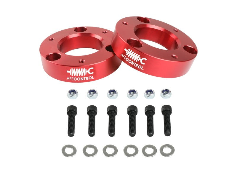 aFe CONTROL 2.0 IN Leveling Kit 07-21 GM 1500 - Red 416-40T001-R 416-40T001-R Photo - Unmounted