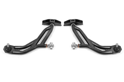 BMR Suspension BMR 10-14 Ford Mustang Adj. Lower A-Arms Delrin/Rod End w/ 19mm STD. Ball Joint - Black Hammertone AA755H AA755H Photo - Primary