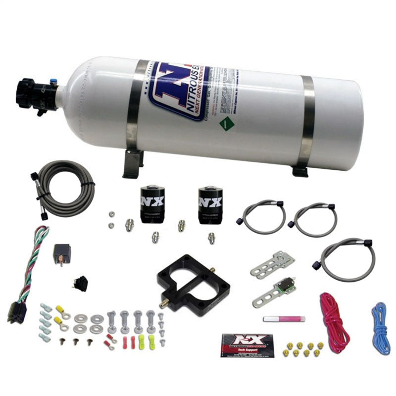 Nitrous Express Dodge TBI (Magnum) Nitrous Plate Kit (Magnum Engine) w/15lb Bottle 20945-15 20945-15 Photo - Primary